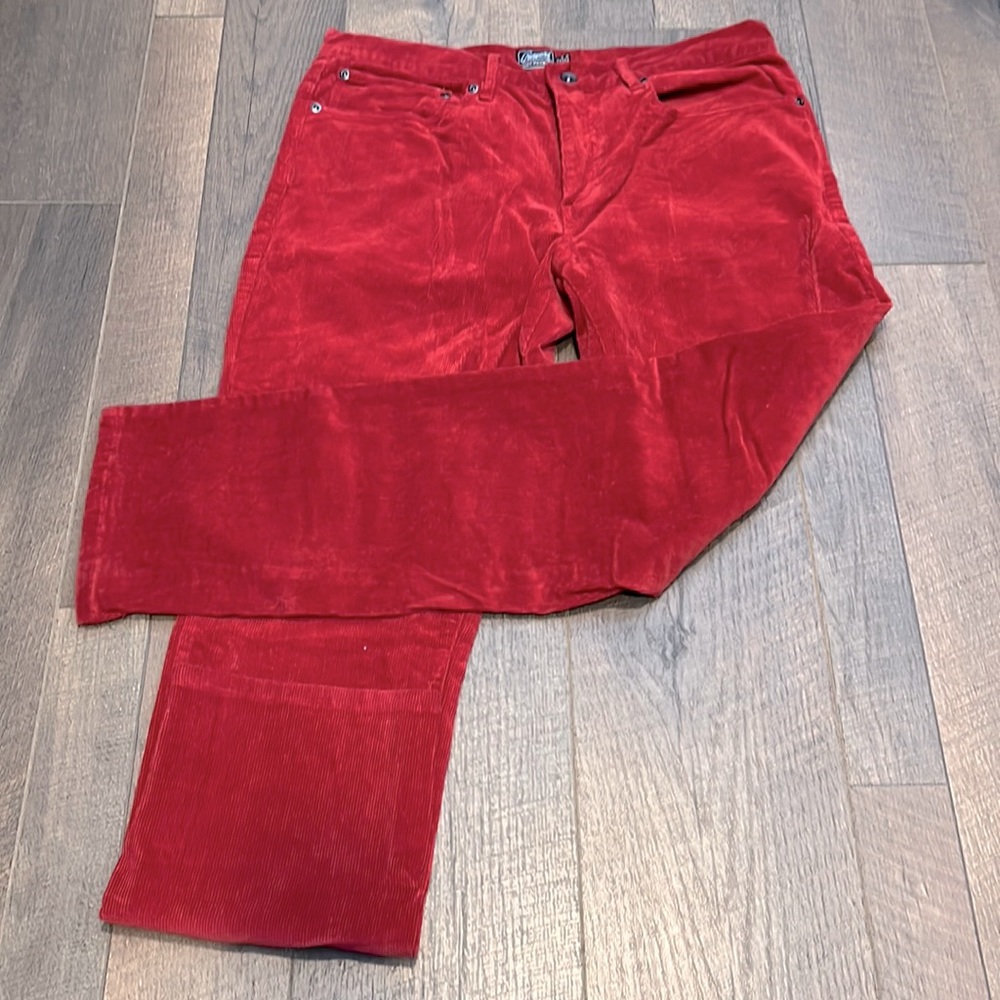 Red Men’s Grayers 5 pocket corduroy pants